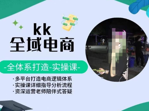 KK全域电商，全体系打造实操课，多平台打造电商逻辑体系 - 严选资源大全 - 严选资源大全