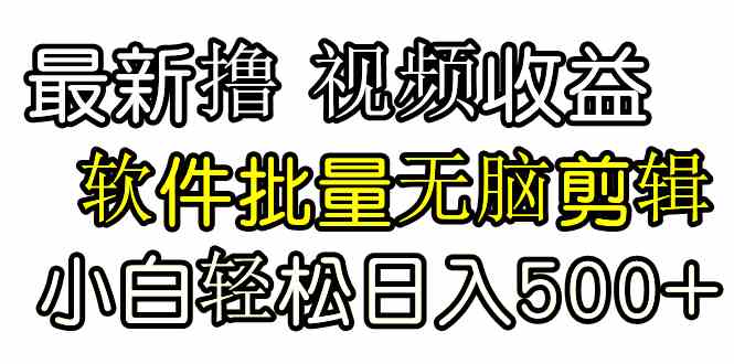 （9569期）发视频撸收益，软件无脑批量剪辑，第一天发第二天就有钱 - 严选资源大全 - 严选资源大全