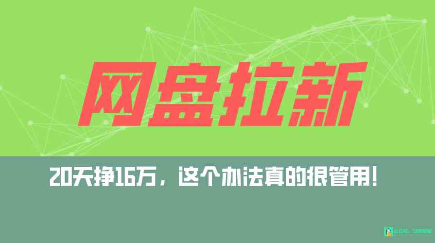 （9373期）网盘拉新+私域全自动玩法，0粉起号，小白可做，当天见收益，已测单日破5000 - 严选资源大全 - 严选资源大全