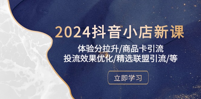 2024抖音小店新课，体验分拉升/商品卡引流/投流效果优化/精选联盟引流/等 - 严选资源大全 - 严选资源大全