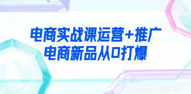 （9313期）电商实战课运营+推广，电商新品从0打爆（99节视频课） - 严选资源大全 - 严选资源大全