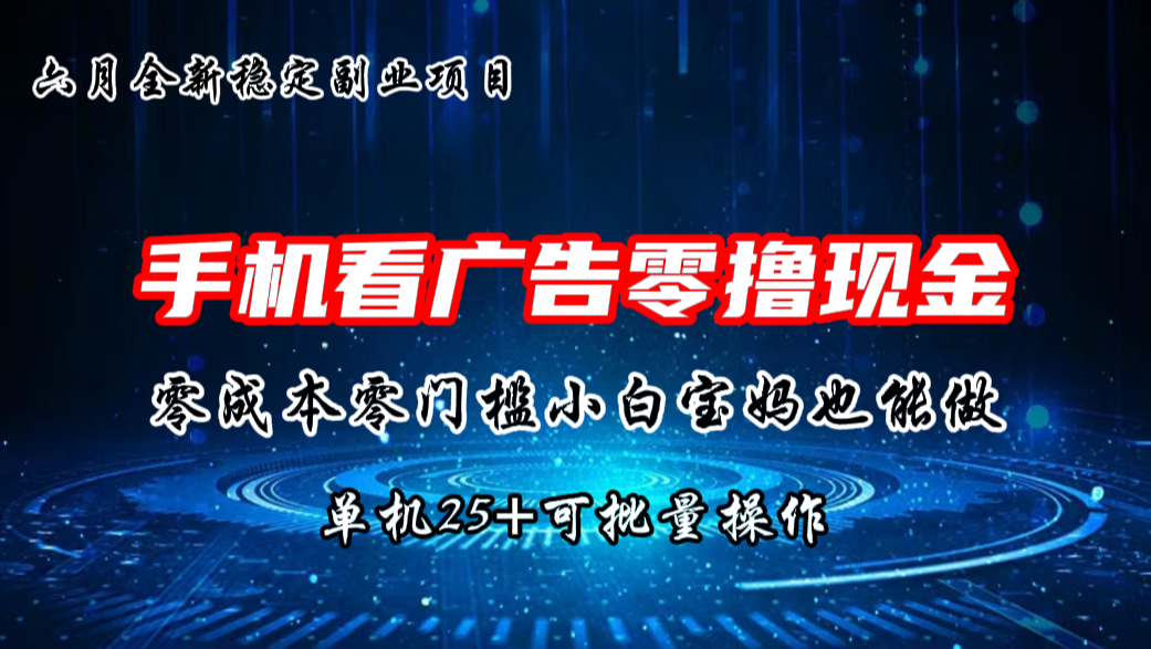 六月新项目，单机撸现金，单机20+，零成本零门槛，可批量操作 - 严选资源大全 - 严选资源大全