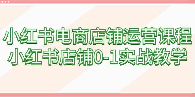 （9249期）小红书电商店铺运营课程，小红书店铺0-1实战教学（60节课） - 严选资源大全 - 严选资源大全