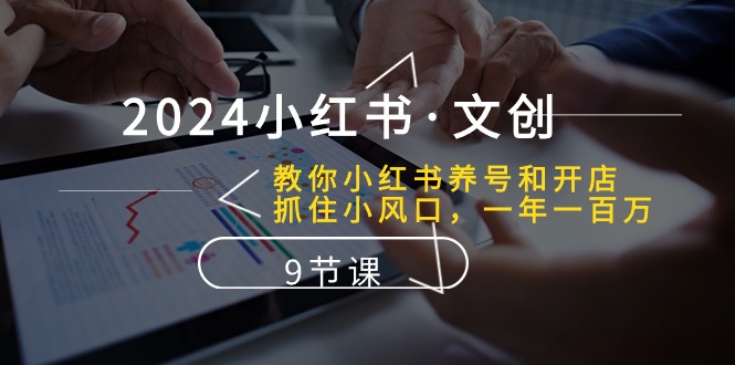 （10440期）2024小红书·文创：教你小红书养号和开店、抓住小风口 一年一百万 (9节课) - 严选资源大全 - 严选资源大全