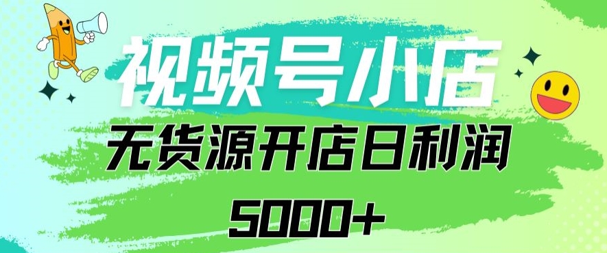 视频号无货源小店从0到1日订单量千单以上纯利润稳稳5000+ - 严选资源大全 - 严选资源大全