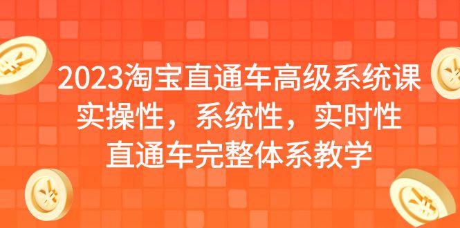 2023淘宝直通车高级系统课，实操性，系统性，实时性，直通车完整体系教学 - 严选资源大全 - 严选资源大全