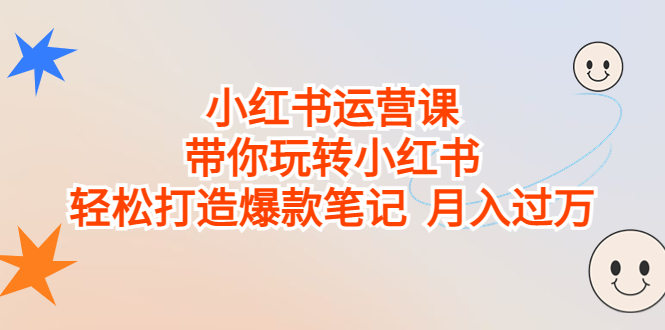 小红书运营课，带你玩转小红书，轻松打造爆款笔记 月入过万 - 严选资源大全 - 严选资源大全