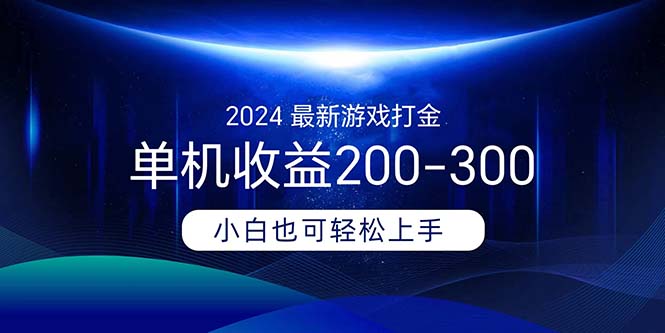 2024最新游戏打金单机收益200-300 - 严选资源大全 - 严选资源大全