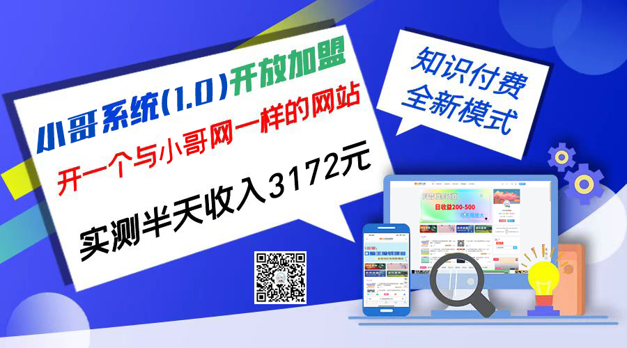 独家项目：小哥资源网开放加盟,资源免费对接实测一天收入2000+ - 严选资源大全 - 严选资源大全