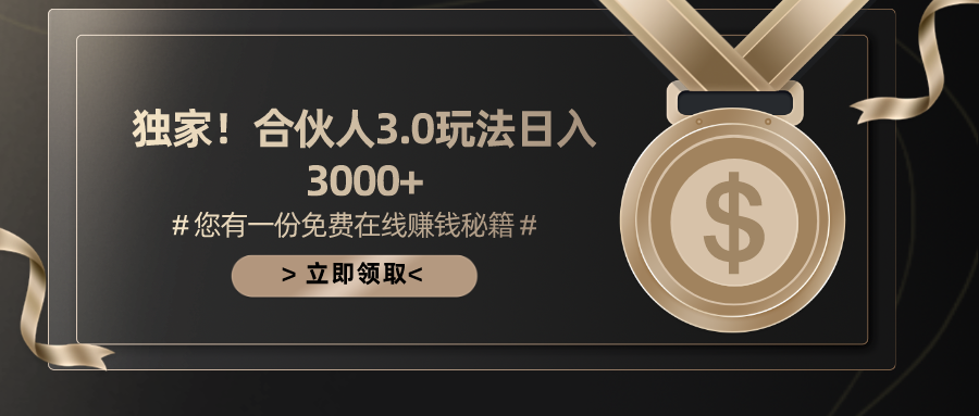 （10727期）游戏合伙人3.0，日入3000+，无限扩大的蓝海项目 - 严选资源大全 - 严选资源大全