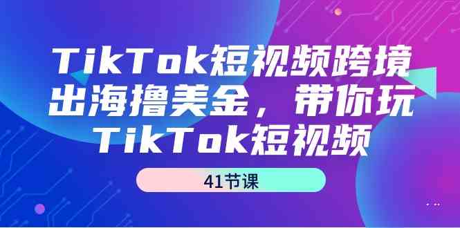 （9155期）TikTok短视频跨境出海撸美金，带你玩TikTok短视频（41节课） - 严选资源大全 - 严选资源大全