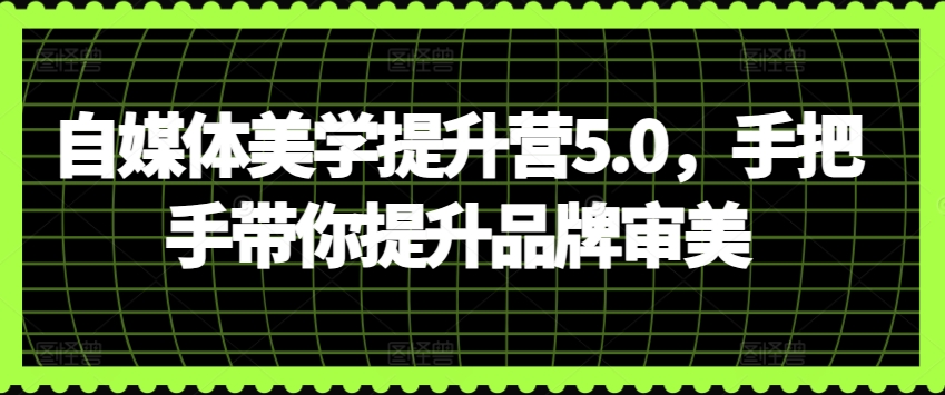 自媒体美学提升营5.0，手把手带你提升品牌审美 - 严选资源大全 - 严选资源大全