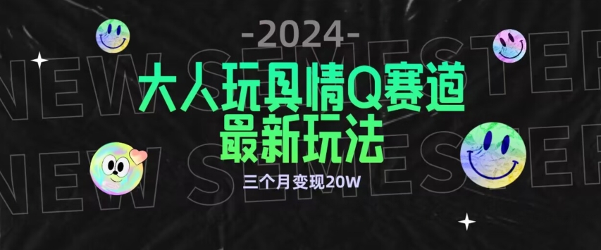 全新大人玩具情Q赛道合规新玩法，公转私域不封号流量多渠道变现，三个月变现20W - 严选资源大全 - 严选资源大全