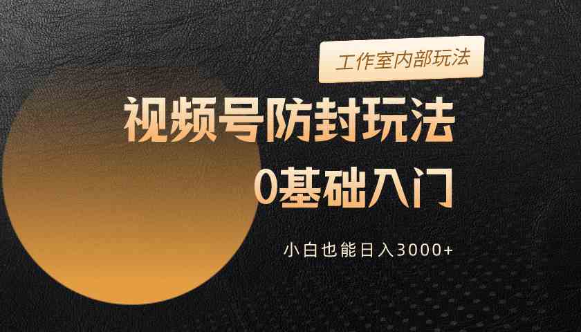 （10107期）2024视频号升级防封玩法，零基础入门，小白也能日入3000+ - 严选资源大全 - 严选资源大全