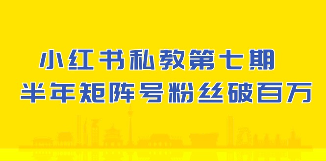 小红书私教第七期，小红书90天涨粉18w，1周涨粉破万 半年矩阵号粉丝破百万 - 严选资源大全 - 严选资源大全