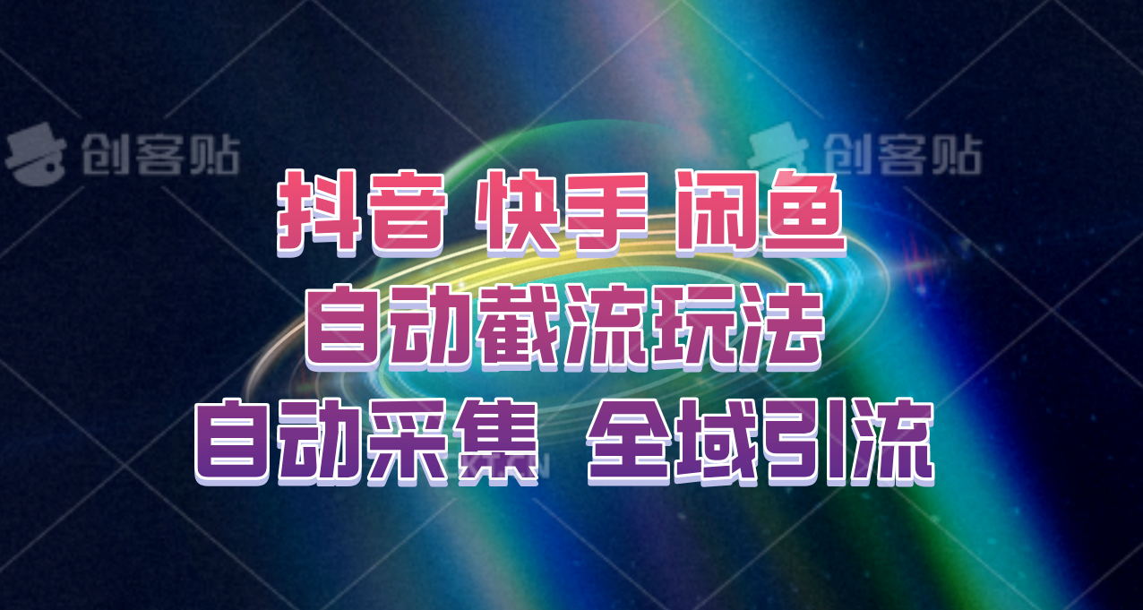 快手、抖音、闲鱼自动截流玩法，利用一个软件自动采集、评论、点赞、私信，全域引流 - 严选资源大全 - 严选资源大全