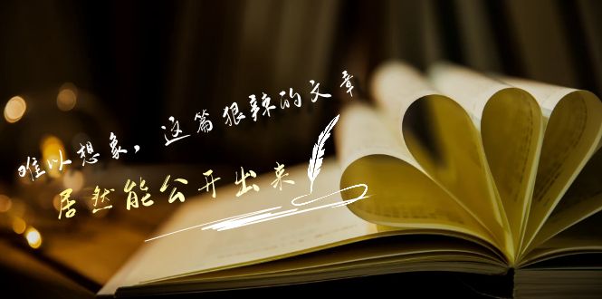 某公众号付费文章《难以想象，这篇狠辣的文章，居然能公开出来》 - 严选资源大全 - 严选资源大全