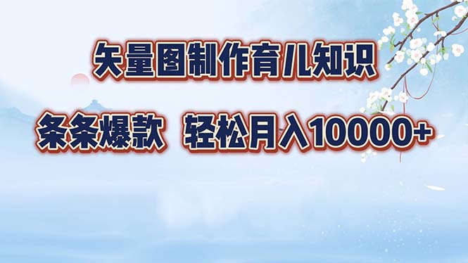 （12902期）矢量图制作育儿知识，条条爆款，月入10000+ - 严选资源大全 - 严选资源大全