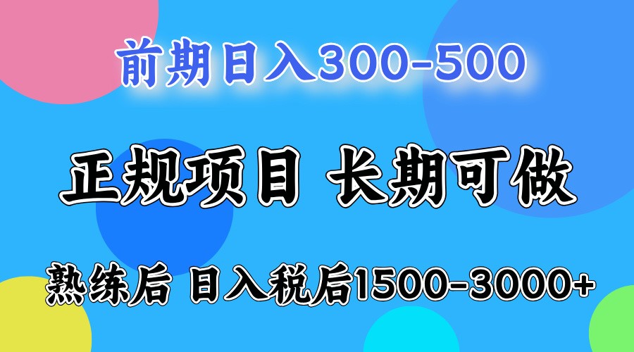 前期一天收益300-500左右.熟练后日收益1500-3000左右 - 严选资源大全 - 严选资源大全