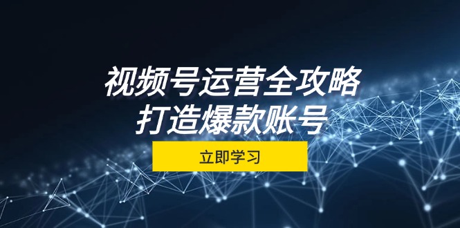 （12912期）视频号运营全攻略，从定位到成交一站式学习，视频号核心秘诀，打造爆款… - 严选资源大全 - 严选资源大全