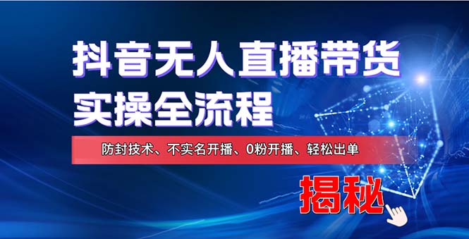 （13001期）在线赚钱新途径：如何用抖音无人直播实现财务自由，全套实操流程，含… - 严选资源大全 - 严选资源大全