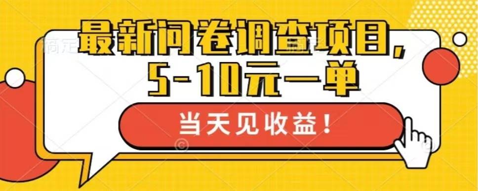 （13167期）最新问卷调查项目，单日零撸100＋ - 严选资源大全 - 严选资源大全