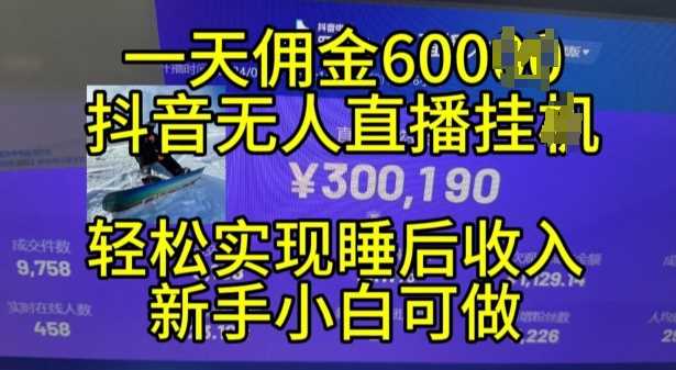 2024年11月抖音无人直播带货挂JI，小白的梦想之路，全天24小时收益不间断实现真正管道收益【揭秘】 - 严选资源大全 - 严选资源大全