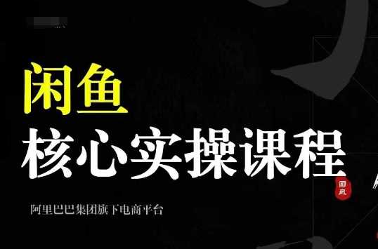 2024闲鱼核心实操课程，从养号、选品、发布、销售，教你做一个出单的闲鱼号 - 严选资源大全 - 严选资源大全