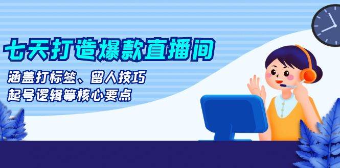 （13382期）七天打造爆款直播间：涵盖打标签、留人技巧、起号逻辑等核心要点 - 严选资源大全 - 严选资源大全