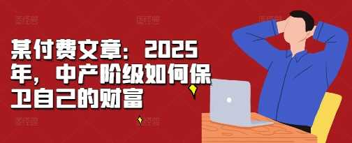 某付费文章：2025年，中产阶级如何保卫自己的财富 - 严选资源大全 - 严选资源大全