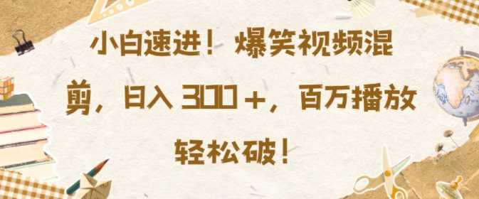 小白速进，爆笑视频混剪，日入3张，百万播放轻松破【揭秘】 - 严选资源大全 - 严选资源大全