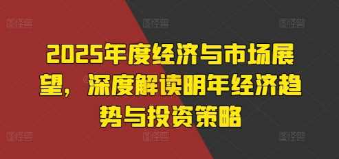 2025年度经济与市场展望，深度解读明年经济趋势与投资策略 - 严选资源大全 - 严选资源大全