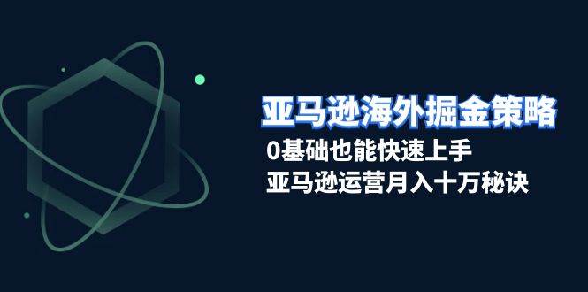 （13644期）亚马逊海外掘金策略，0基础也能快速上手，亚马逊运营月入十万秘诀 - 严选资源大全 - 严选资源大全