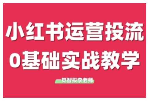 小红书运营投流，小红书广告投放从0到1的实战课，学完即可开始投放 - 严选资源大全 - 严选资源大全