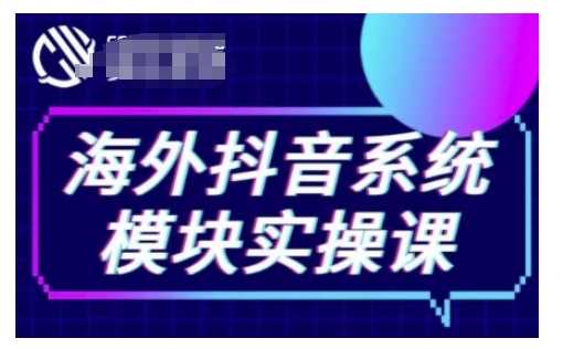 海外抖音Tiktok系统模块实操课，TK短视频带货，TK直播带货，TK小店端实操等 - 严选资源大全 - 严选资源大全