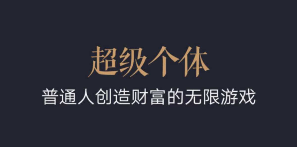 超级个体：2024-2025翻盘指南，普通人创造财富的无限游戏 - 严选资源大全 - 严选资源大全