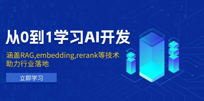 从0到1学习AI开发：涵盖RAG,embedding,rerank等技术，助力行业落地 - 严选资源大全 - 严选资源大全