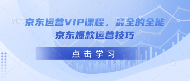 京东运营VIP课程，最全的全能京东爆款运营技巧 - 严选资源大全 - 严选资源大全