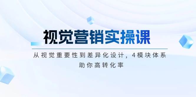 视觉营销实操课, 从视觉重要性到差异化设计, 4模块体系, 助你高转化率 - 严选资源大全 - 严选资源大全