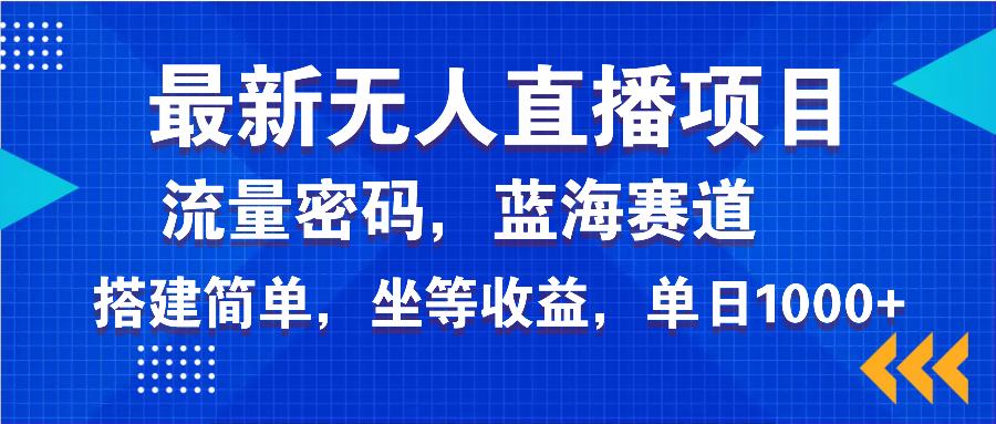 最新无人直播项目—美女电影游戏，轻松日入3000+，蓝海赛道流量密码，… - 严选资源大全 - 严选资源大全