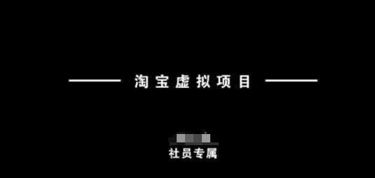 淘宝虚拟项目，从理论到实操，新手也能快速上手 - 严选资源大全 - 严选资源大全