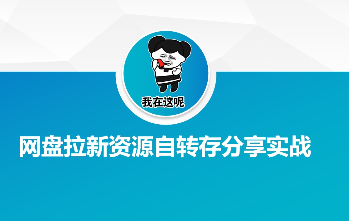 网盘拉新资源自动转存分享实战 - 严选资源大全 - 严选资源大全